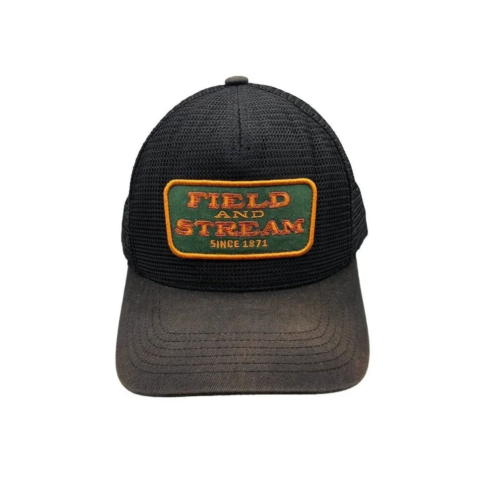 Field And Stream Hat Black Mesh Full Trucker Snapback